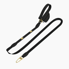 Load image into Gallery viewer, QuiltFLY Signature Gold Bones Leash