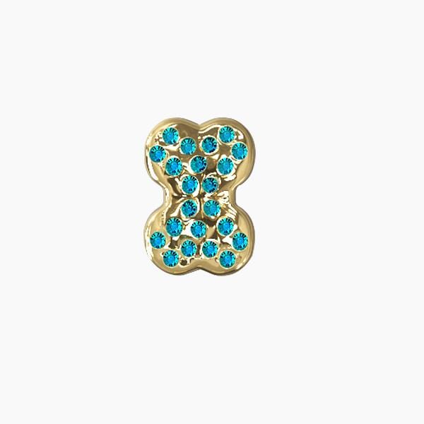 SWAROVSKI GOLD-AQUA BONES