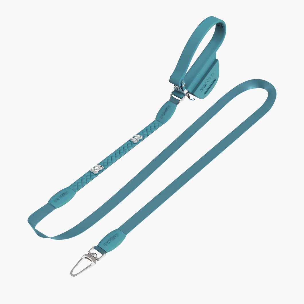 QuiltFLY Signature Silver Bones Leash